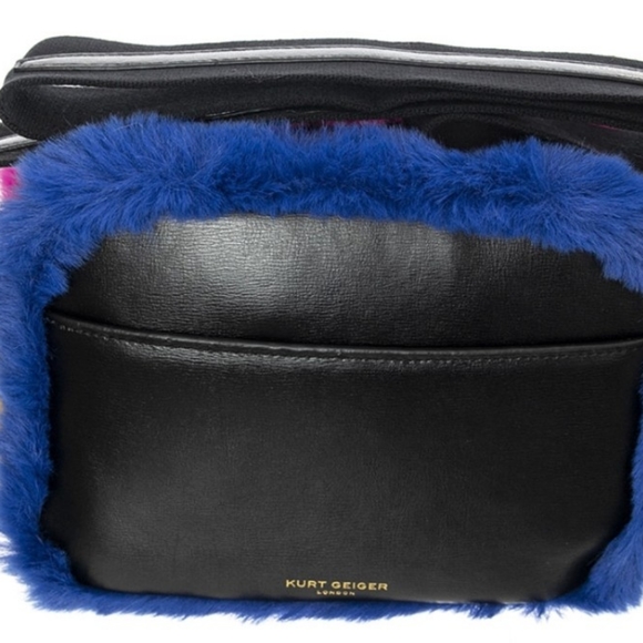 - KURT GEIGER LONDON Kensington Medium Camera Black Leather Crossbody Bag - Picture 4 of 12